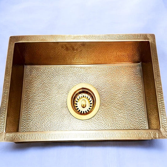 Unlacquered Brass Undermount Kitchen Sink