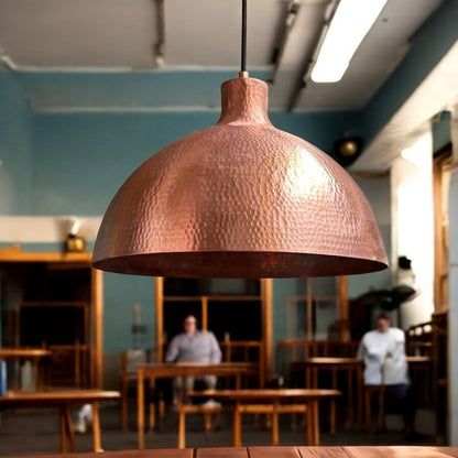 Handmade Hammered Copper Pendant Light