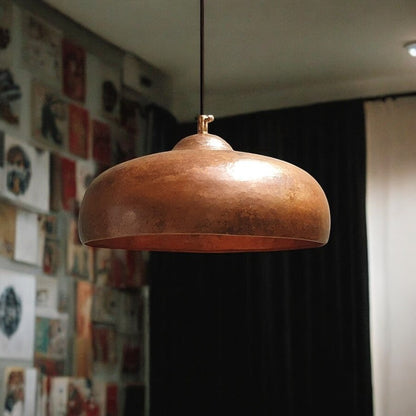 Rustic Copper Kitchen Island Pendant Light