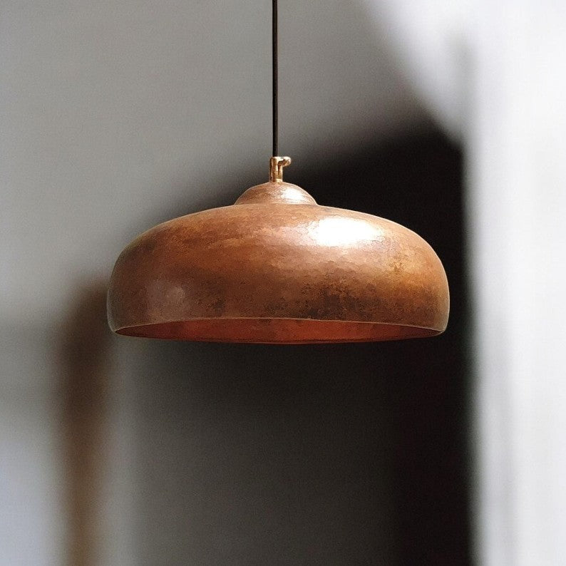 Rustic Copper Kitchen Island Pendant Light