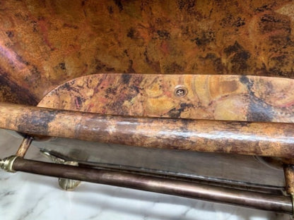 Copper Soaking Tub With Patina Finish