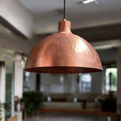 Handmade Hammered Copper Pendant Light