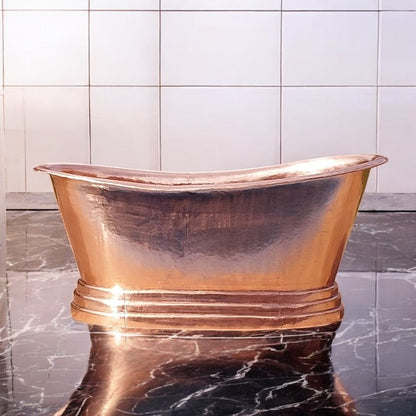Copper Soaking Tub With Patina Finish