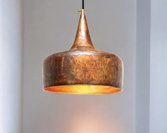 Aged Copper Pendant Light