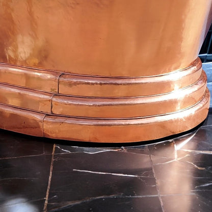 Copper Soaking Tub With Patina Finish