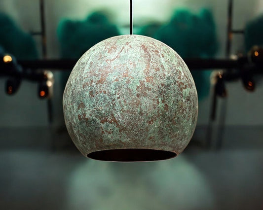 Oxidized Dome Ceiling Light