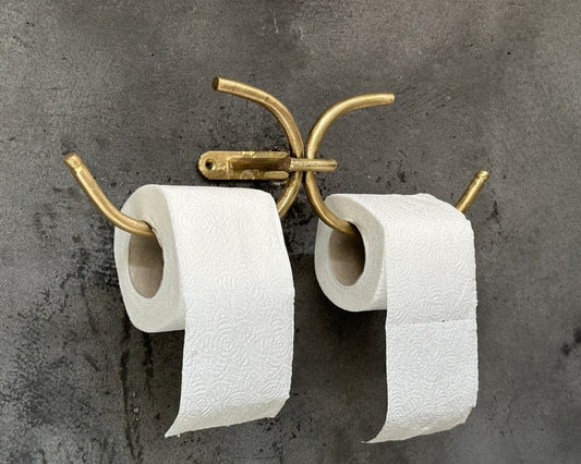 Bathroom Double Tissue Holder For 2 Rolls