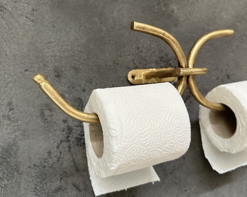 Bathroom Double Tissue Holder For 2 Rolls