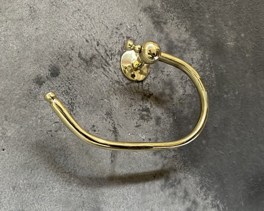 Unlacquered Brass Toilet Paper Holder