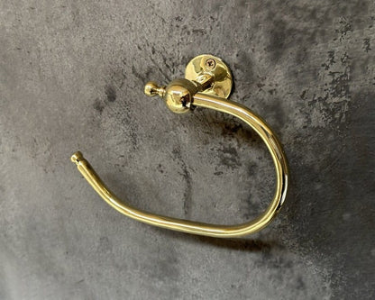 Unlacquered Brass Toilet Paper Holder