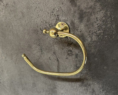 Unlacquered Brass Toilet Paper Holder