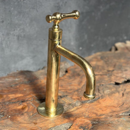 Solid Brass Gooseneck Faucet For Sink