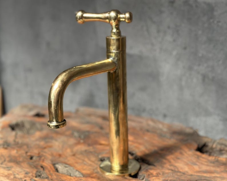 Solid Brass Gooseneck Faucet For Sink