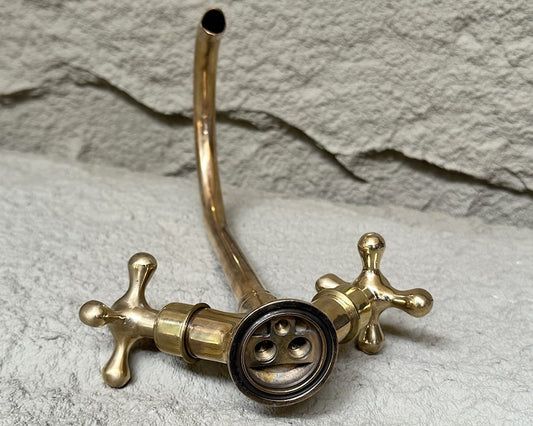 Unlacquered Brass Gooseneck Faucet