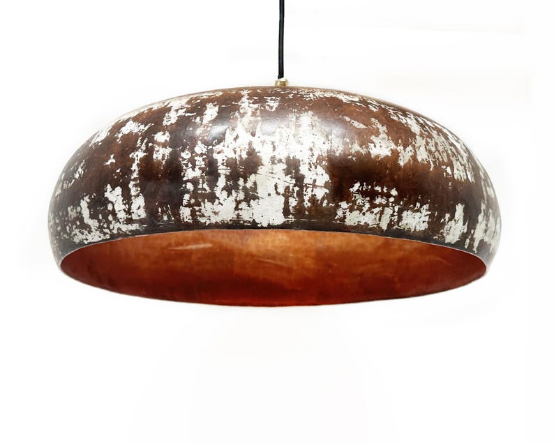 Patina Copper Pendant Light ,Rustic Copper Kitchen Island Lighting