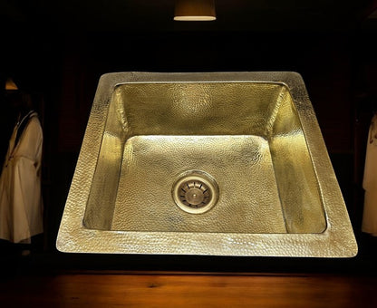 Unlacquered Brass Undermount kitchen sink