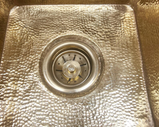 Unlacquered Brass Undermount kitchen sink